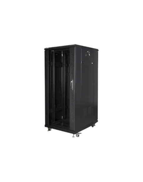 Lanberg Rack cabinet 19" free-standing 27U/600x800 (flat pack), black | Lanberg