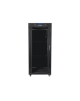 Lanberg Rack cabinet 19" free-standing 27U/600x800 (flat pack) with glass door lCD V2, black | Lanberg