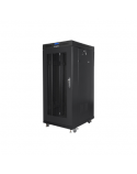 Lanberg Rack cabinet 19" free-standing 27U/600x800 (flat pack) with mesh door ICD V2, black | Lanberg