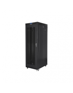 Lanberg Rack cabinet 19" free-standing 27U/800x1200 (flat pack) with mesh door lCD, black | Lanberg