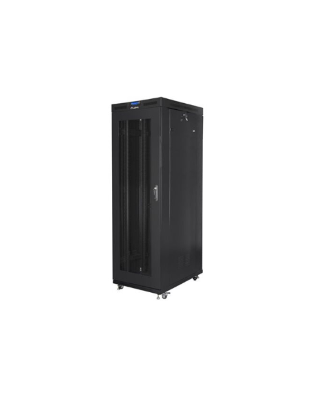 Lanberg Rack cabinet 19" free-standing 27U/800x1200 (flat pack) with mesh door lCD, black | Lanberg