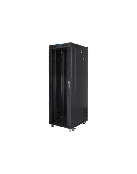 Lanberg Rack cabinet 19" free-standing 37U/600x800 (flat pack) with glass door lCD V2, black | Lanberg