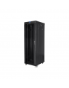 Lanberg Rack cabinet 19" free-standing 37U/800x1000 (flat pack) with glass door ICD V2, black | Lanberg