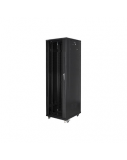 Lanberg Rack cabinet 19" free-standing 42U/600x1000 (flat pack) with mesh door lCD V2, black | Lanberg