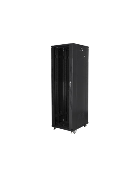 Lanberg Rack cabinet 19" free-standing 42U/600x1000 (flat pack) with mesh door lCD V2, black | Lanberg