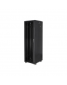 Lanberg Rack cabinet 19" free-standing 42U/600x1000 (flat pack) with mesh door lCD V2, black | Lanberg