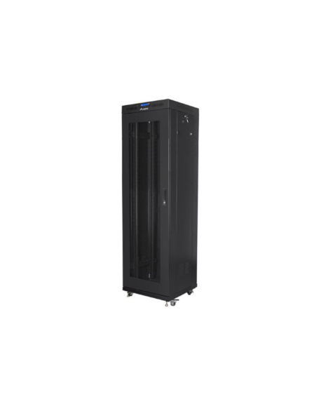 Lanberg Rack cabinet 19" free-standing 42U/600x600 (flat pack) with mesh door lCD V2, black | Lanberg