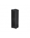 Lanberg Rack cabinet 19" free-standing 42U/600x600 (flat pack) with mesh door lCD V2, black | Lanberg