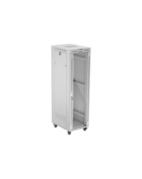 Lanberg Rack cabinet 19" free-standing 42U/600x800 (flat pack) with glass door lCD V2, grey | Lanberg