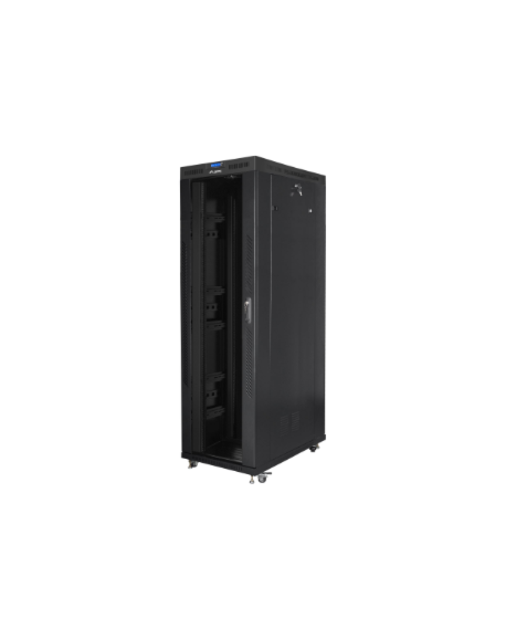 Lanberg Rack cabinet 19" free-standing 42U/800x1200 (flat pack) with glass door lCD V2, black | Lanberg
