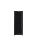 Lanberg Rack cabinet 19" free-standing 42U/800x800 (flat pack) with glass door lCD V2, black | Lanberg