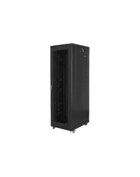 Lanberg Rack cabinet 19" free-standing 42U/800x800 (flat pack) with mesh door, black | Lanberg