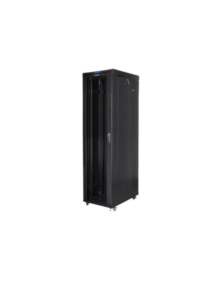 Lanberg Rack cabinet 19" free-standing 47U/800x1000 (flat pack) with glass door lCD V2, black | Lanberg