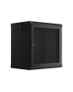 Lanberg Rack cabinet 19" wall-mount 12U/600x450 with perforated door (flat pack), black | Lanberg