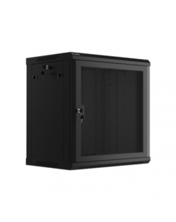 Lanberg Rack cabinet 19" wall-mount 12U/600x450 with perforated door (flat pack), black | Lanberg