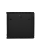 Lanberg Rack cabinet 19" wall-mount 12U/600x600 (flat pack) with glass door V2, black | Lanberg