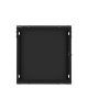 Lanberg Rack cabinet 19" wall-mount 12U/600x600 for self-assembly with metal door (flat pack), black | Lanberg
