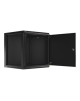 Lanberg Rack cabinet 19" wall-mount 12U/600x600 for self-assembly with metal door (flat pack), black | Lanberg