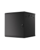 Lanberg Rack cabinet 19" wall-mount 12U/600x600 for self-assembly with metal door (flat pack), black | Lanberg