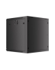 Lanberg Rack cabinet 19" wall-mount 12U/600x600 for self-assembly with metal door (flat pack), black | Lanberg