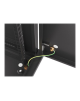 Lanberg Rack cabinet 19" wall-mount 12U/600x600 for self-assembly with metal door (flat pack), black | Lanberg