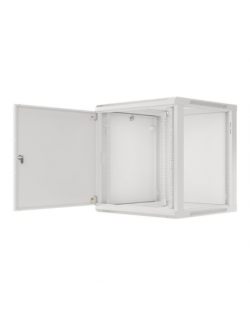 Lanberg Rack cabinet 19" wall-mount 12U/600x600 for self-assembly with metal door (flat pack), grey | Lanberg