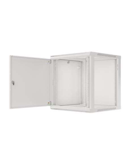 Lanberg Rack cabinet 19" wall-mount 12U/600x600 for self-assembly with metal door (flat pack), grey | Lanberg