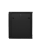 Lanberg Rack cabinet 19" wall-mount 15U/600x600 (flat pack) with glass door V2, black | Lanberg
