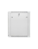 Lanberg Rack cabinet 19" wall-mount 15U/600x600 (flat pack) with glass door V2, grey | Lanberg