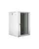 Lanberg Rack cabinet 19" wall-mount 18U/600x600 (flat pack) V2, grey | Lanberg
