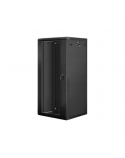 Lanberg Rack cabinet 19" wall-mount 27U/600x600 (flat pack) V2, black | Lanberg