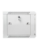 Lanberg Rack cabinet 19" wall-mount 6U/600x450 (flat pack) with glass door V2, grey | Lanberg