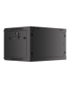 Lanberg Rack cabinet 19" wall-mount 6U/600x450 for self-assembly with metal door (flat pack), black | Lanberg