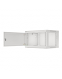 Lanberg Rack cabinet 19" wall-mount 6U/600x450 for self-assembly with metal door (flat pack), grey | Lanberg