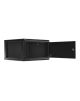 Lanberg Rack cabinet 19" wall-mount 6U/600x600 for self-assembly with metal door (flat pack), black | Lanberg