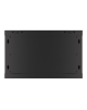 Lanberg Rack cabinet 19" wall-mount 6U/600x600 for self-assembly with metal door (flat pack), black | Lanberg