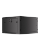 Lanberg Rack cabinet 19" wall-mount 6U/600x600 for self-assembly with metal door (flat pack), black | Lanberg