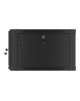 Lanberg Rack cabinet 19" wall-mount 6U/600x600 for self-assembly with metal door (flat pack), black | Lanberg