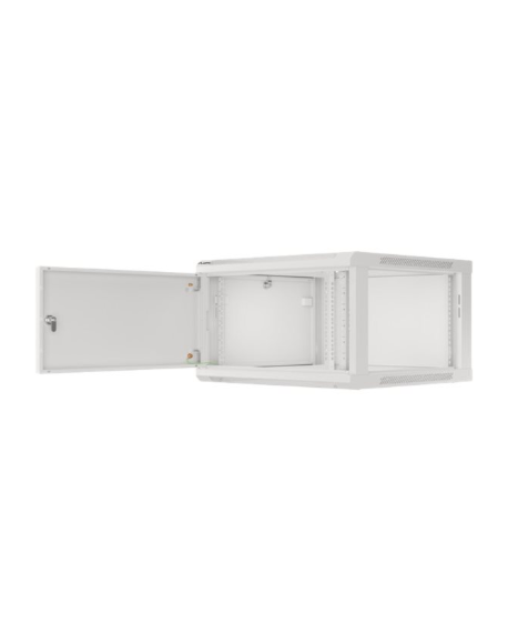 Lanberg Rack cabinet 19" wall-mount 6U/600x600 for self-assembly with metal door (flat pack), grey | Lanberg