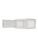 Lanberg Rack cabinet 19" wall-mount 6U/600x600 for self-assembly with metal door (flat pack), grey | Lanberg