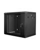 Lanberg Rack cabinet 19" wall-mount 9U/600x450 (flat pack) V2, black | Lanberg