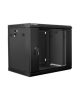 Lanberg Rack cabinet 19" wall-mount 9U/600x450 (flat pack) V2, black | Lanberg