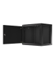 Lanberg Rack cabinet 19" wall-mount 9U/600x450 for self-assembly with metal door (flat pack), black | Lanberg