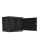 Lanberg Rack cabinet 19" wall-mount 9U/600x450 for self-assembly with metal door (flat pack), black | Lanberg