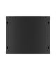 Lanberg Rack cabinet 19" wall-mount 9U/600x450 for self-assembly with metal door (flat pack), black | Lanberg