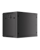 Lanberg Rack cabinet 19" wall-mount 9U/600x450 for self-assembly with metal door (flat pack), black | Lanberg