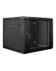 Lanberg Rack cabinet 19" wall-mount 9U/600x600 (flat pack) V2, black | Lanberg