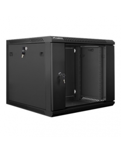 Lanberg Rack cabinet 19" wall-mount 9U/600x600 (flat pack) V2, black | Lanberg