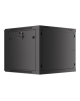 Lanberg Rack cabinet 19" wall-mount 9U/600x600 (flat pack) for self-assembly with metal door, black | Lanberg