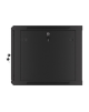 Lanberg Rack cabinet 19" wall-mount 9U/600x600 (flat pack) for self-assembly with metal door, black | Lanberg
